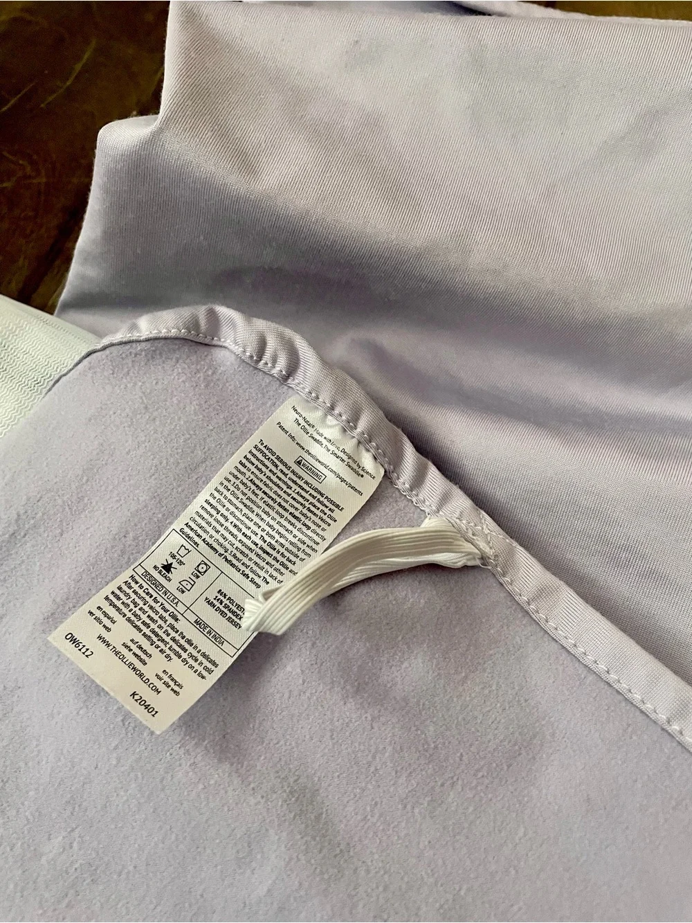OLLIE World Swaddle One Size Lavender Preowned EXCELLENT Infant baby Wrap EUC
